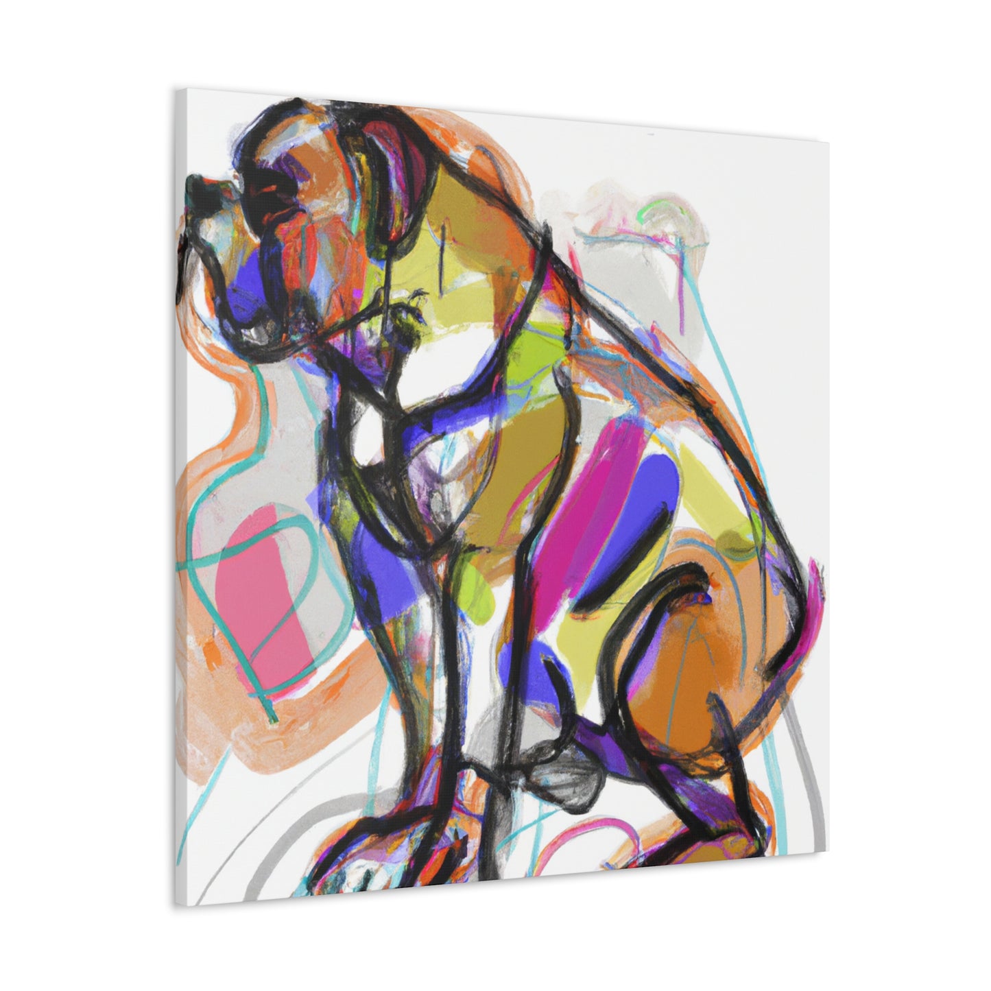 "Boxer's Expressionistic Dream" - Canvas