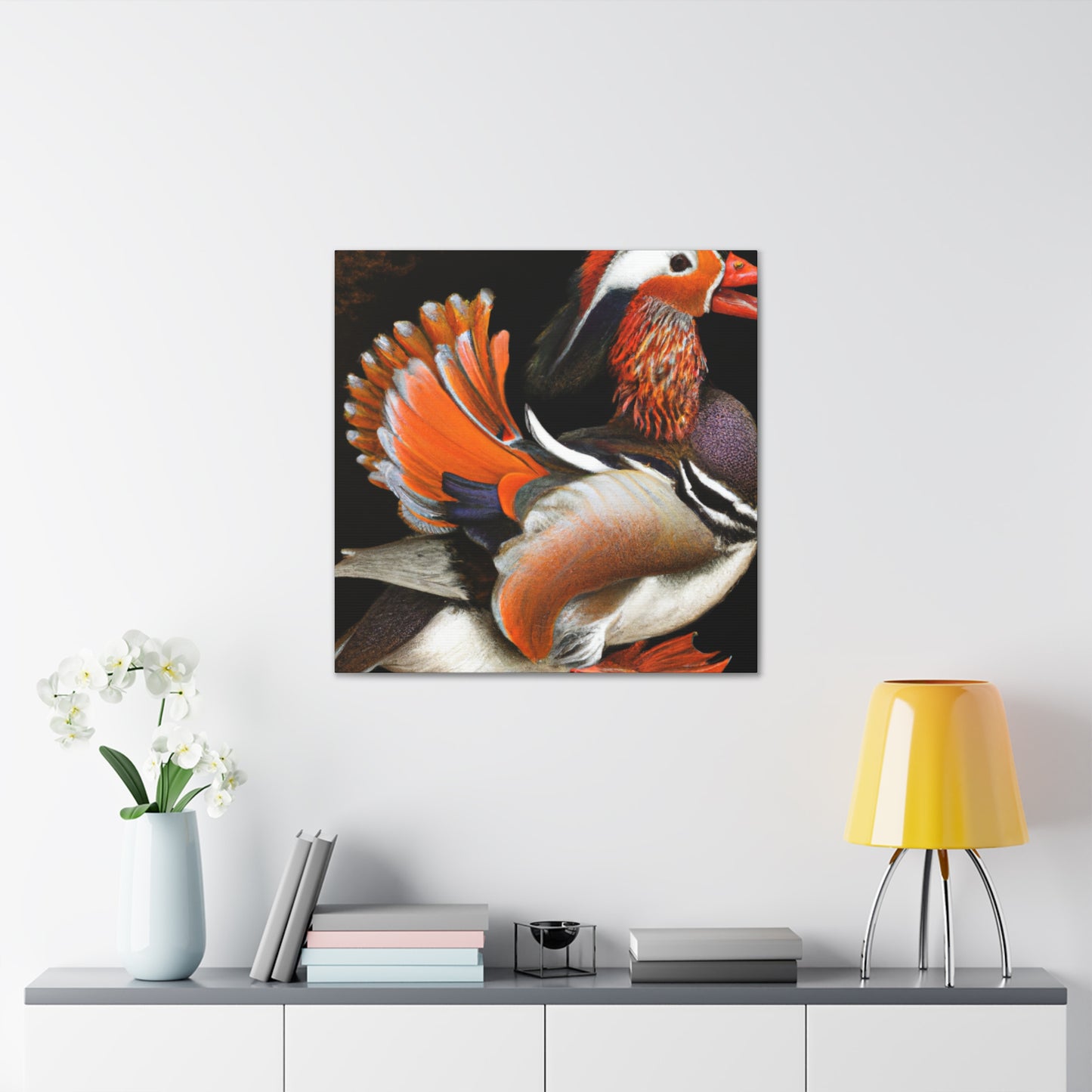 "Mandarin Duck at Dawn" - Canvas