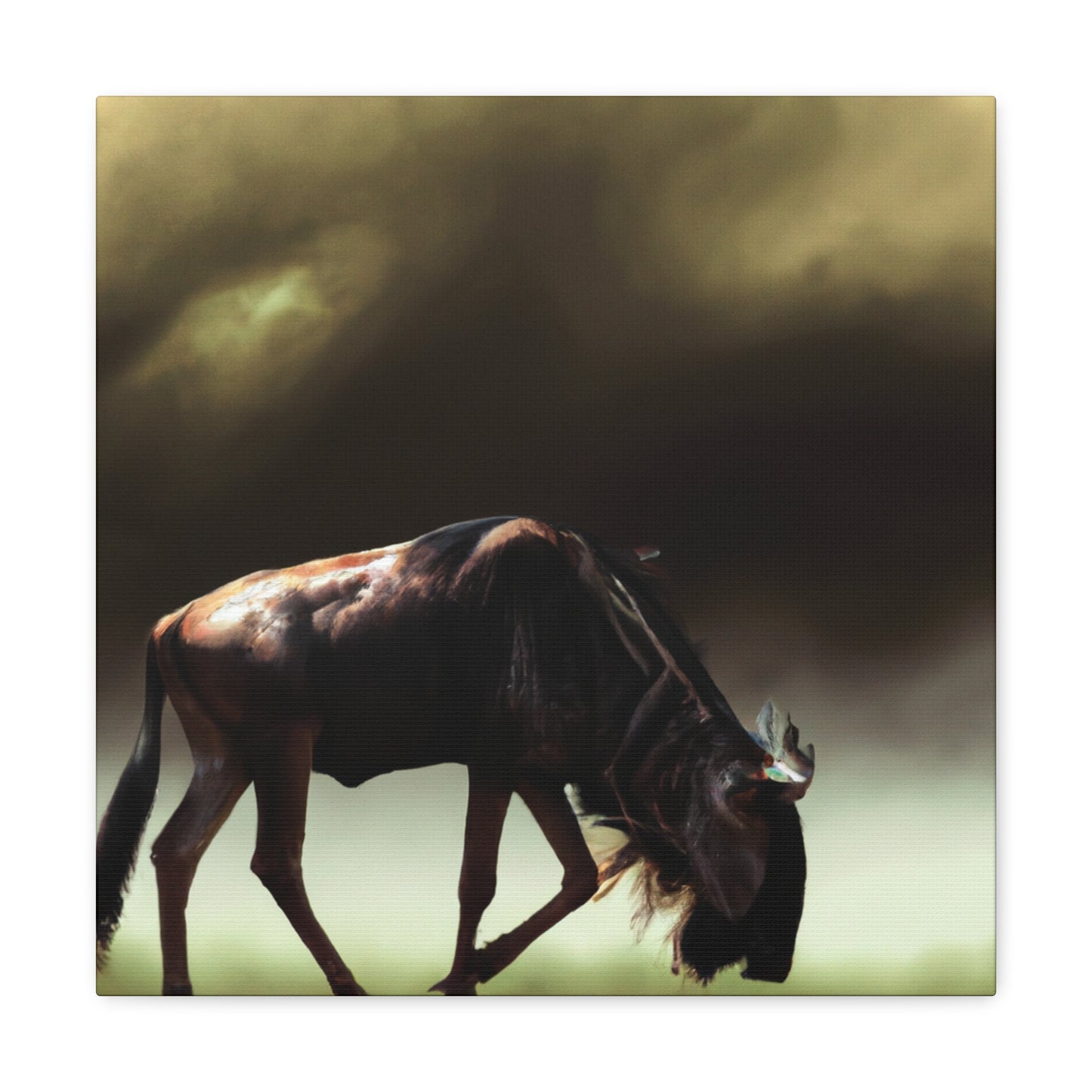 Wildebeest In Flux - Canvas