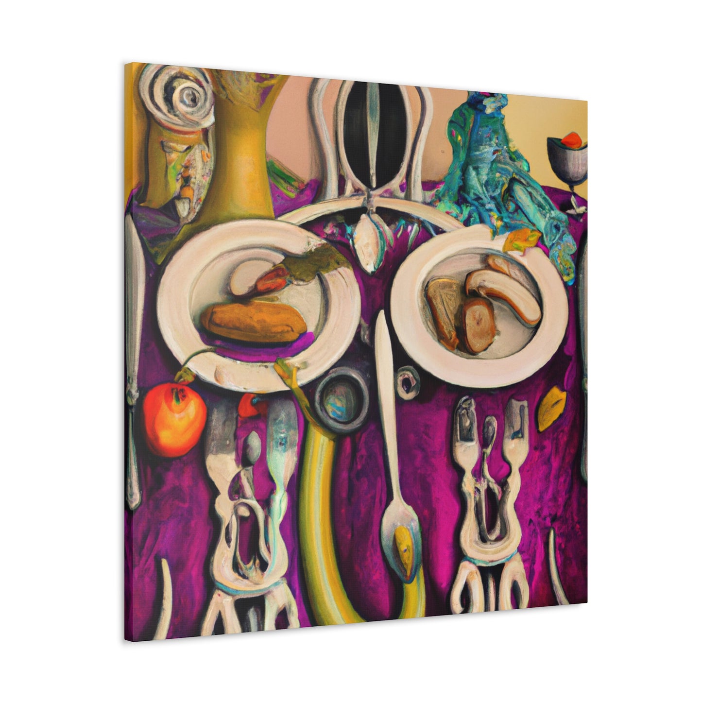 The Dinner Feast Scene - Canvas