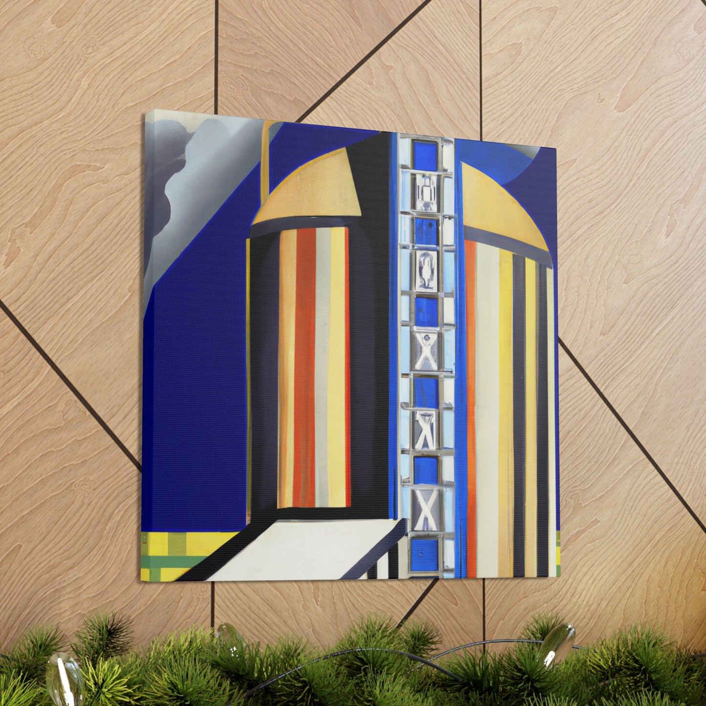 "Gilded Art Deco Silo" - Canvas