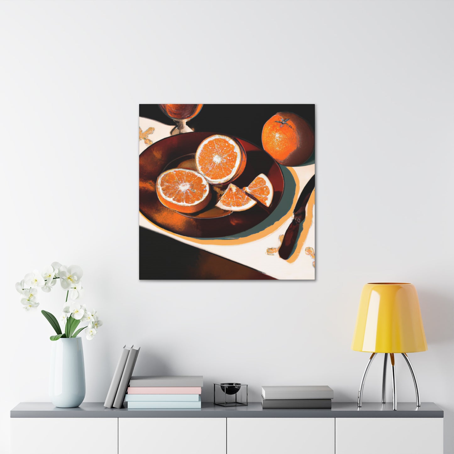 Orange Grandeur Neoclassic - Canvas