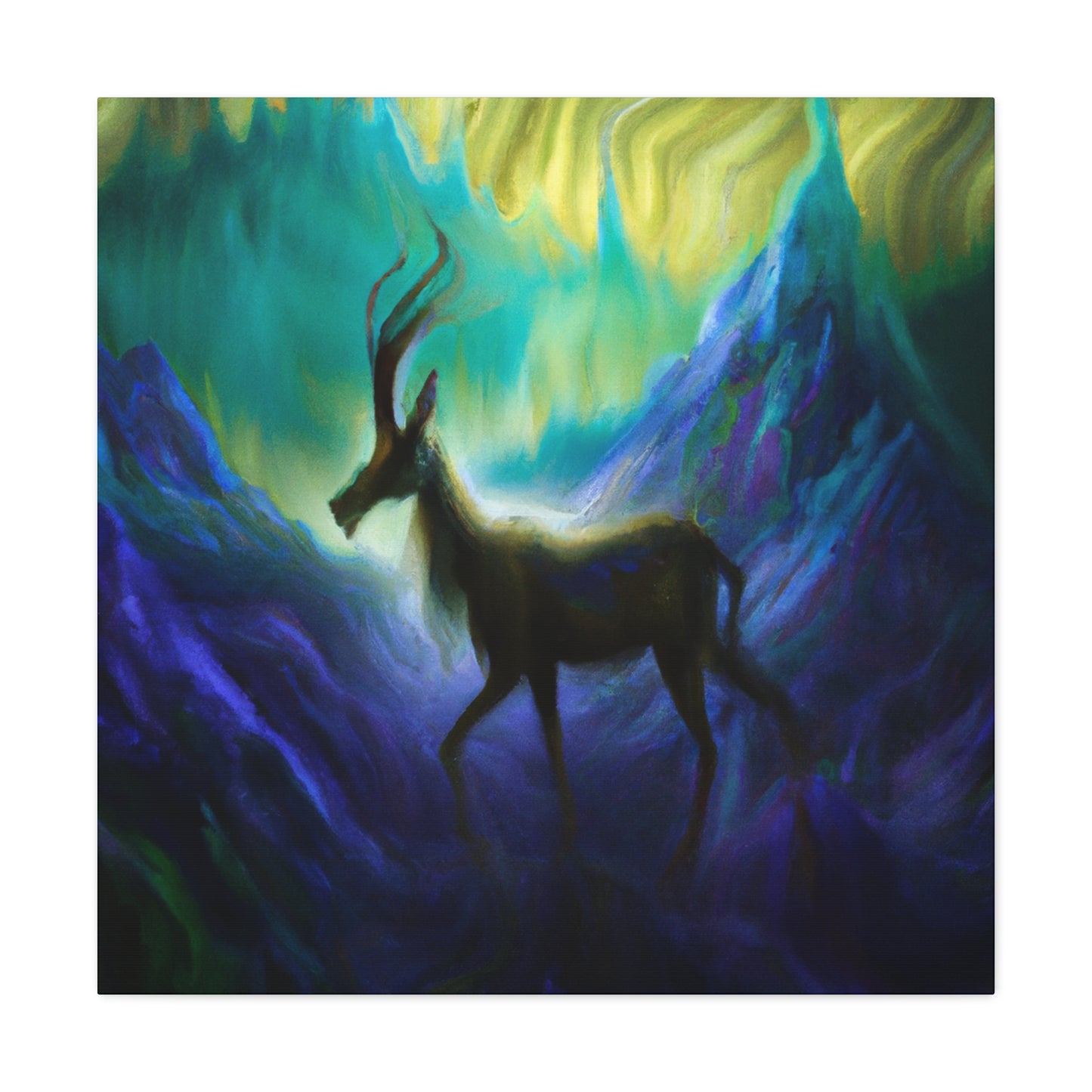 Chamois in the Wild - Canvas