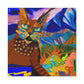 Bobcat in Wonderland. - Canvas