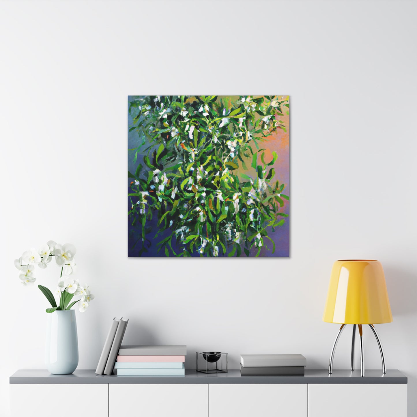 Mistletoe in Moonlight - Canvas