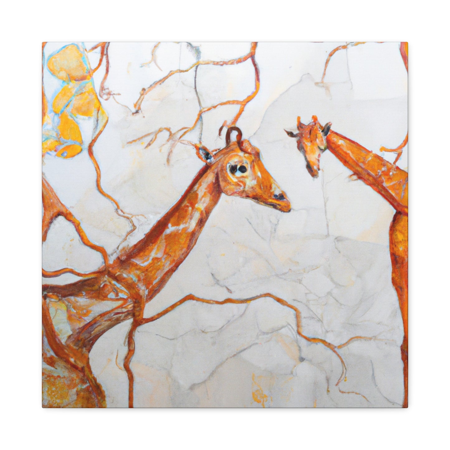 Giraffe in Art Nouveau - Canvas