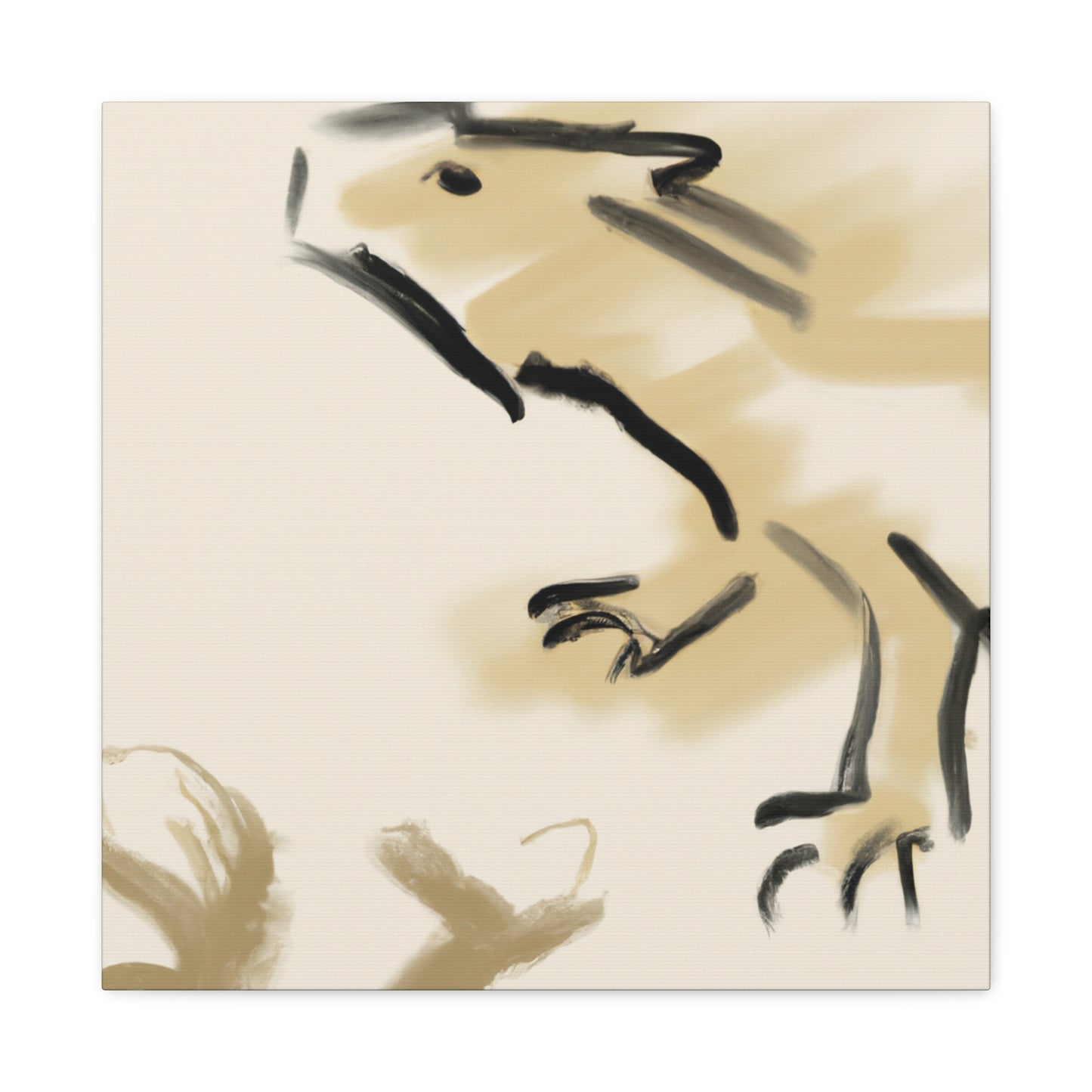 Iguana Tango Abstract - Canvas