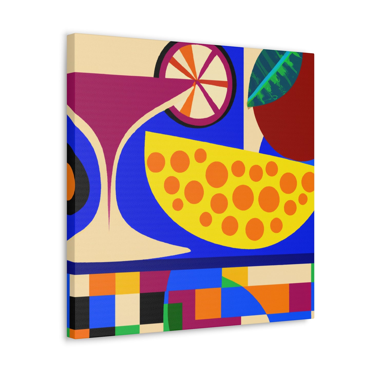 "Fruity Art Deco Bliss" - Canvas