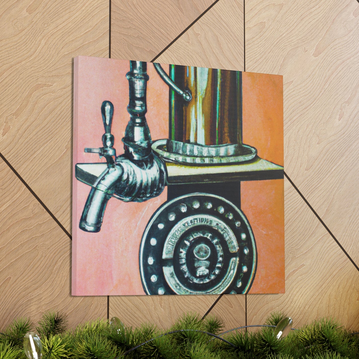 Tapping at Bar Steam. - Canvas