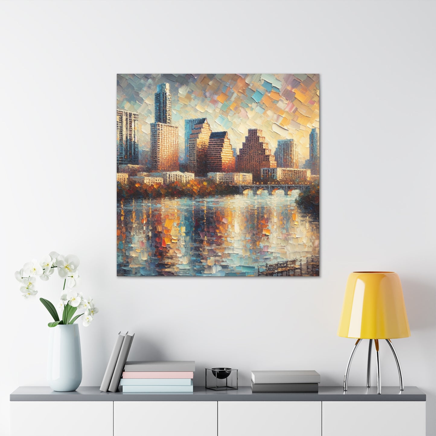 "Lively Shades of Austin" - Canvas