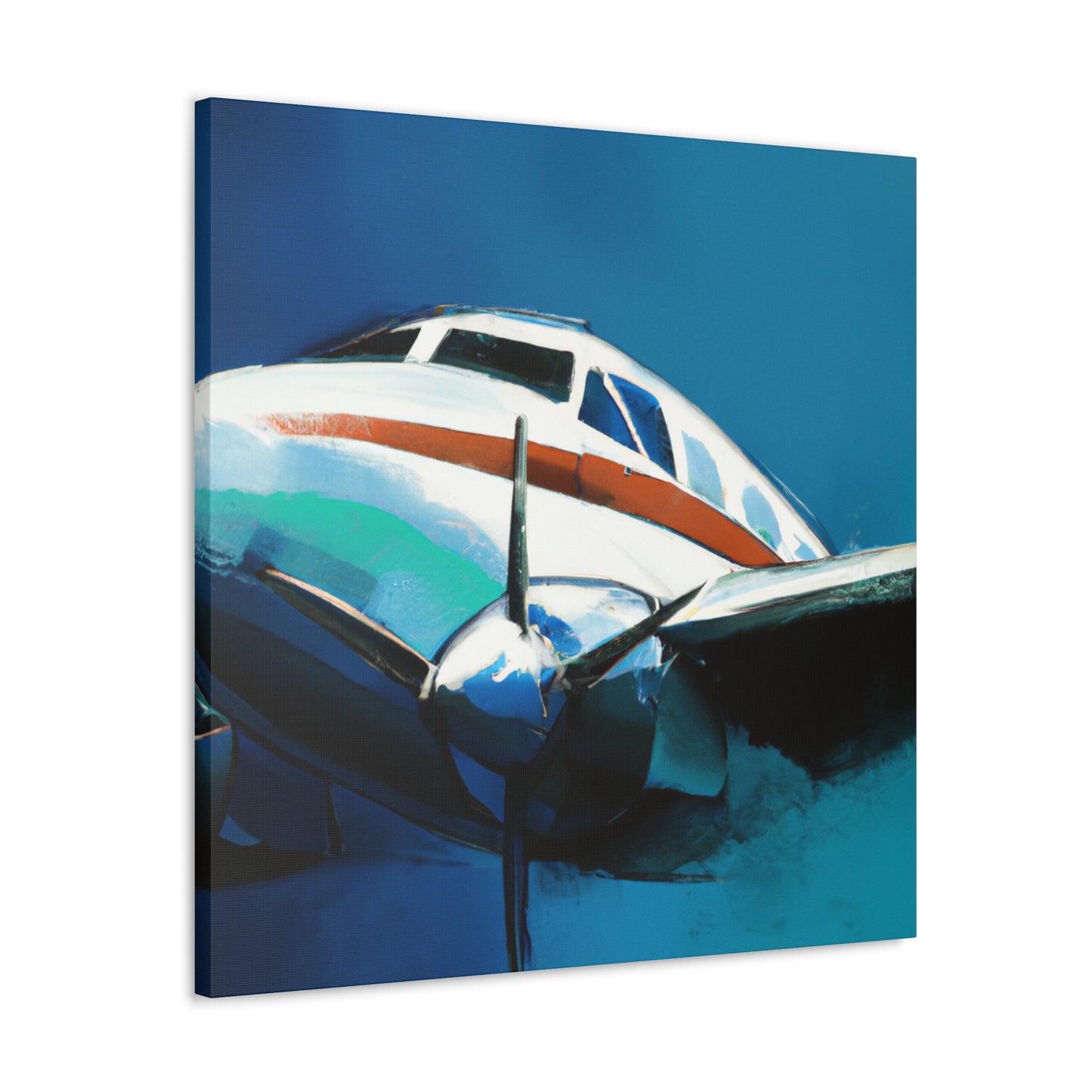 Vintage Plane Reimagined - Canvas