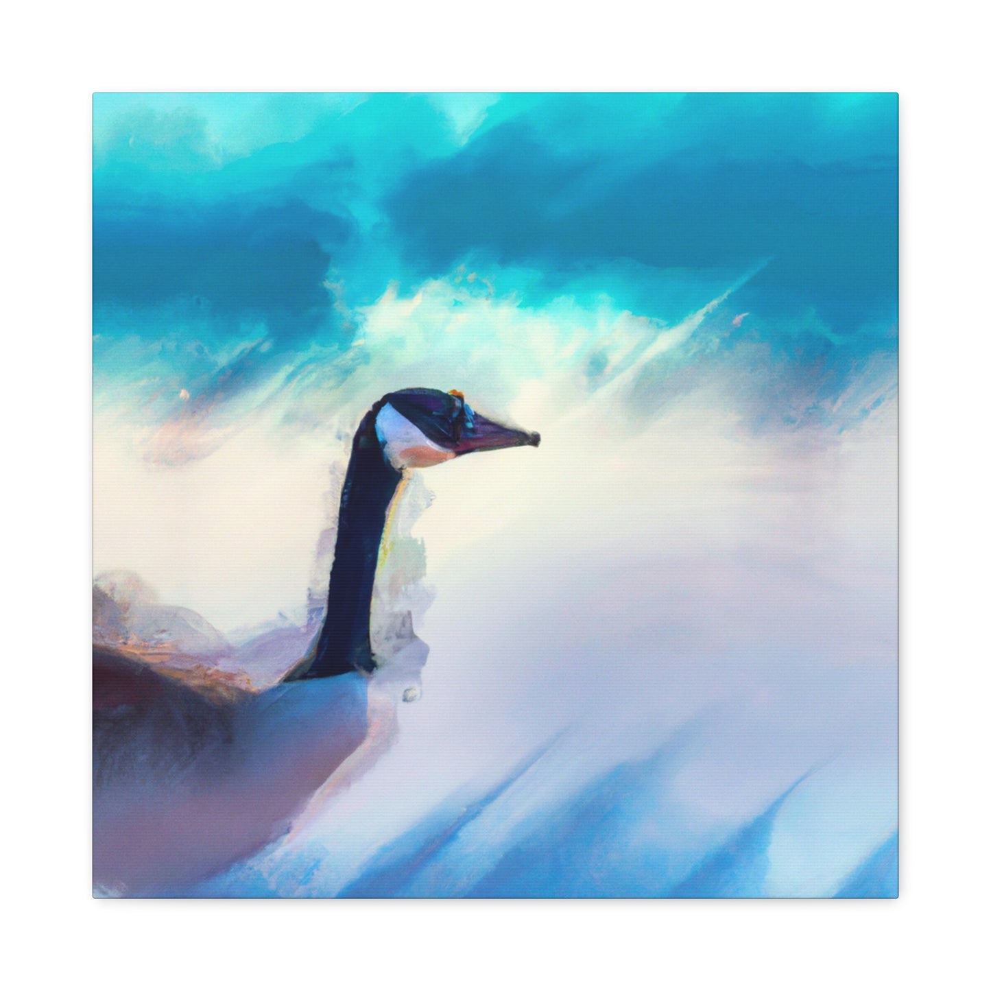 "Geese in Flight Painting" - Canvas