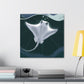 "Stingray in Art Deco" - Canvas