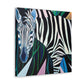 "Gilded Zebra Dance" - Canvas