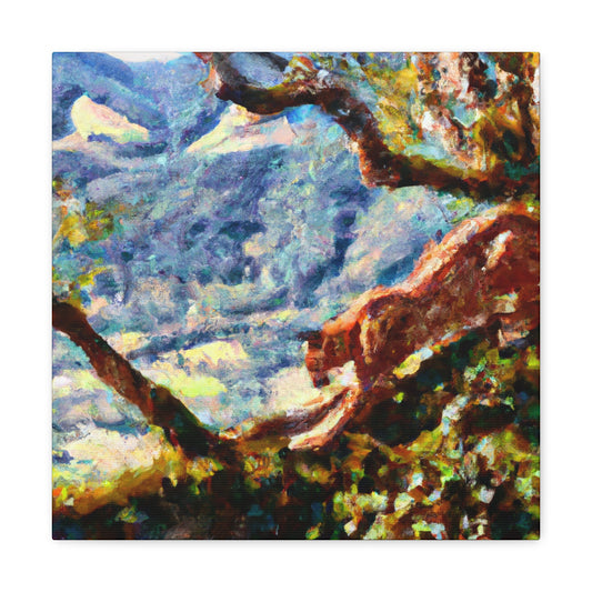 Puma Amid Impressionism - Canvas