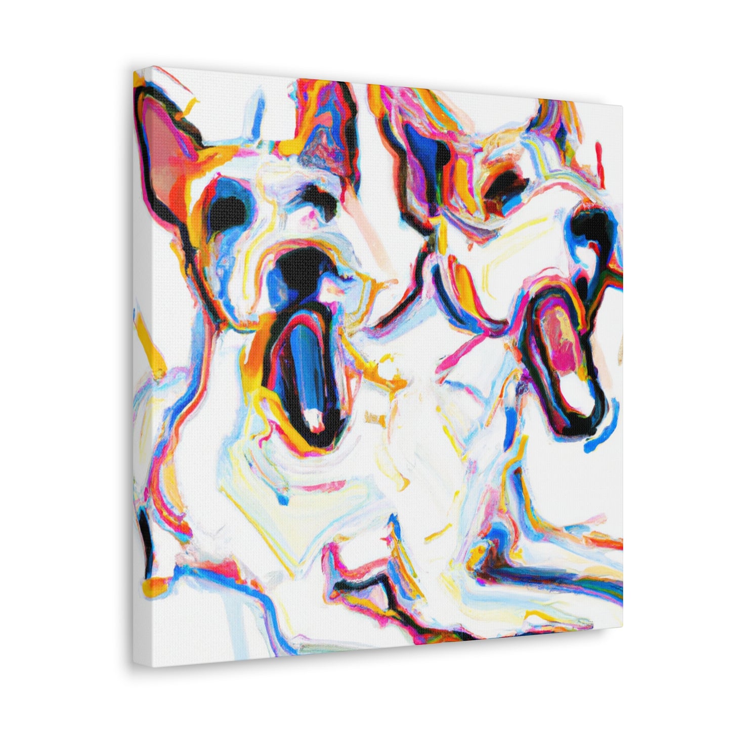 "Jack Russell, Vibrant Patina" - Canvas