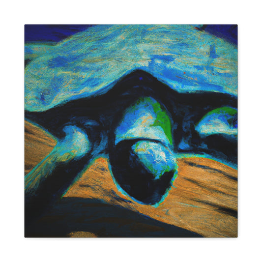 "Sea Turtles Under Moonlight" - Canvas