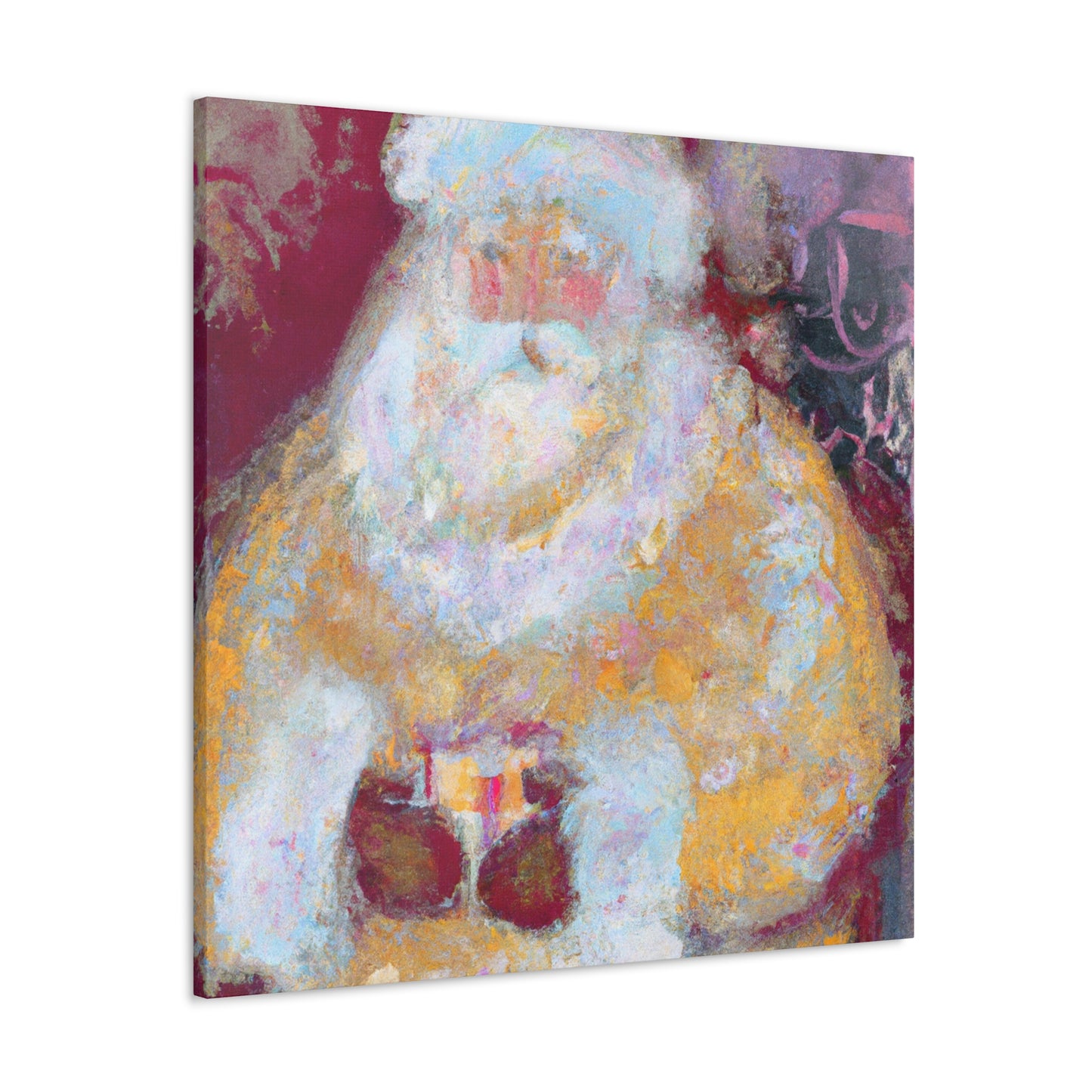 Santa in Abstracted Form - Canvas