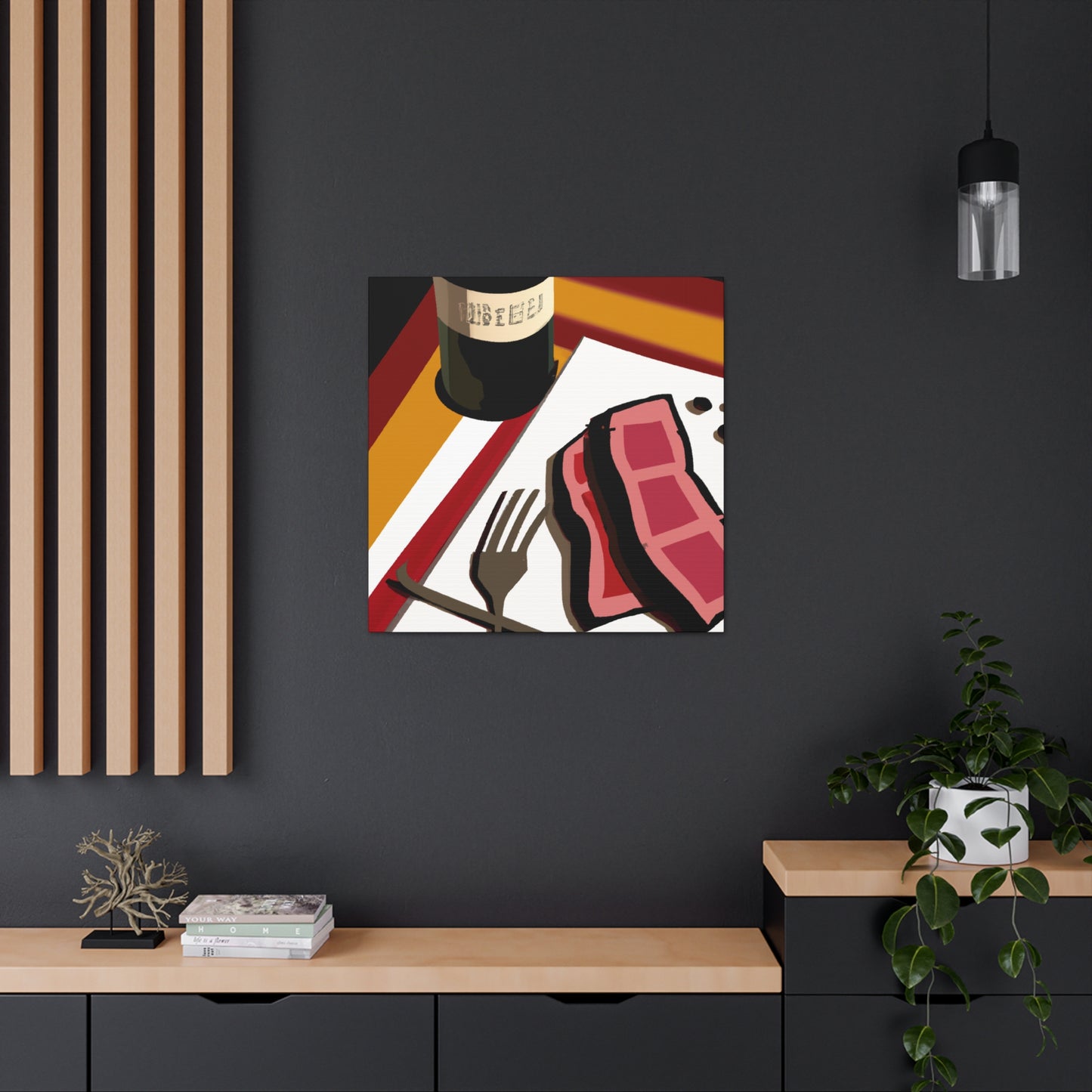 "Steak Supper Chic" - Canvas