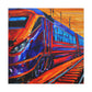 Train in Motion - Canvas