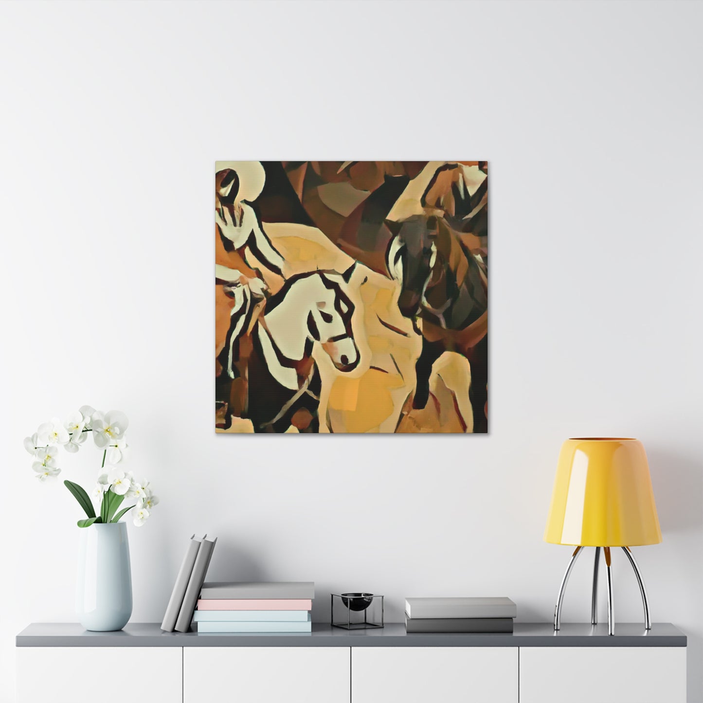 "Cattle Drive in Motion" - Canvas