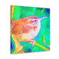 "Carolina Wren Impressionism" - Canvas