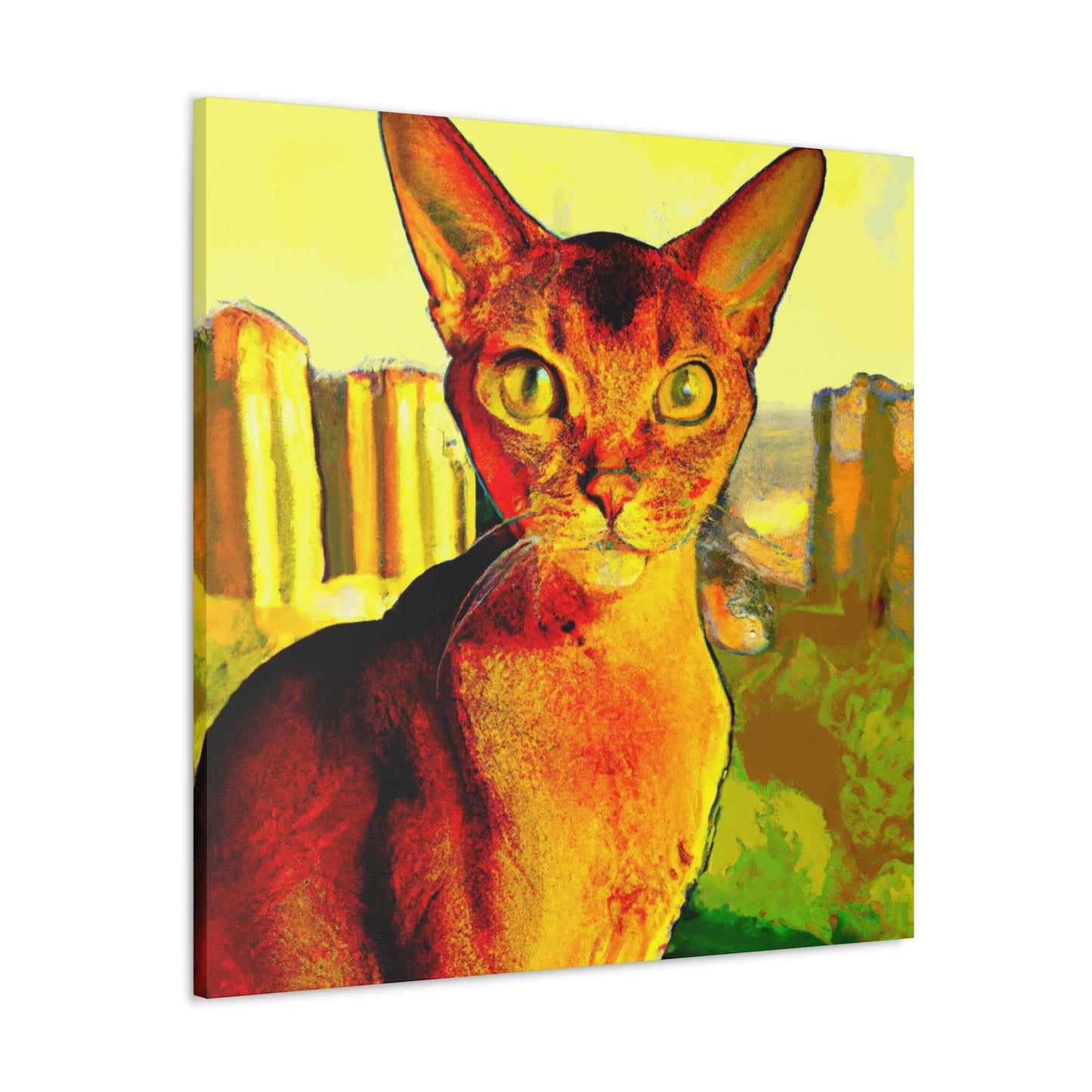 "Abyssinian Pop Adventure" - Canvas