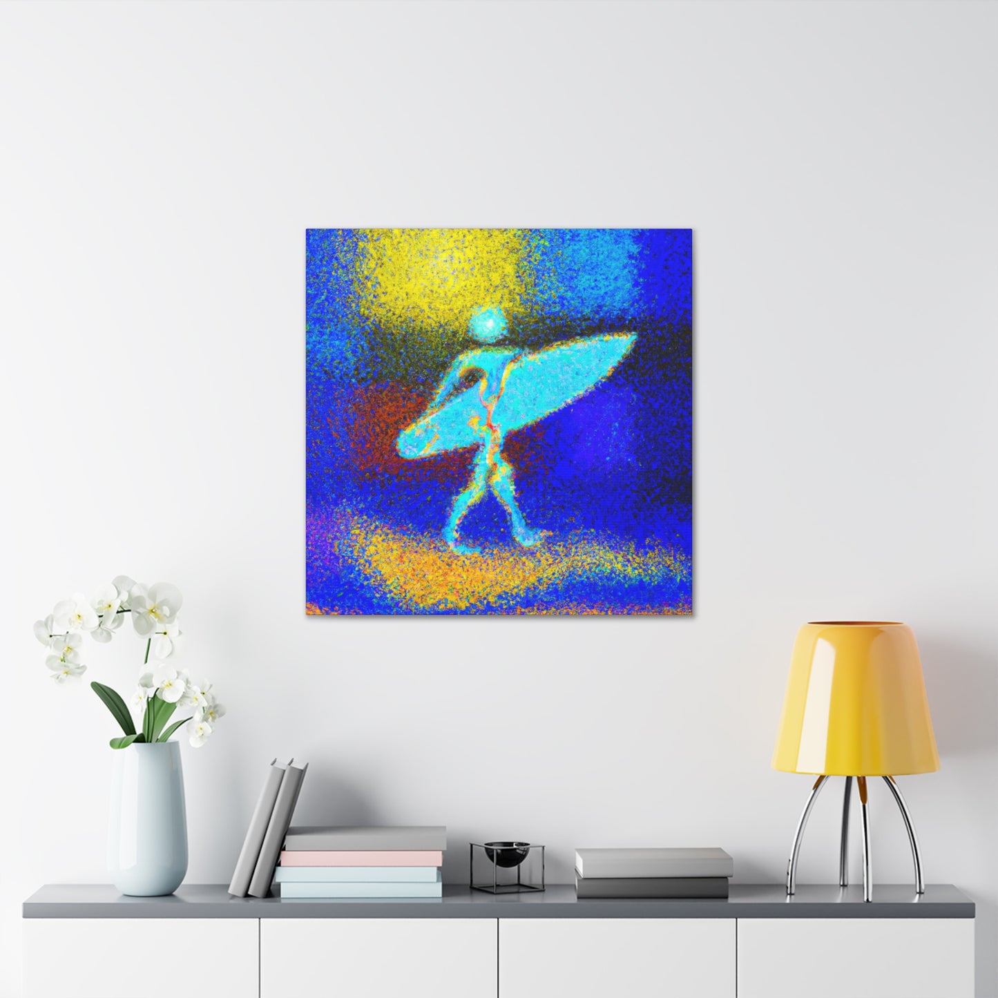 Surfer in Art Deco - Canvas