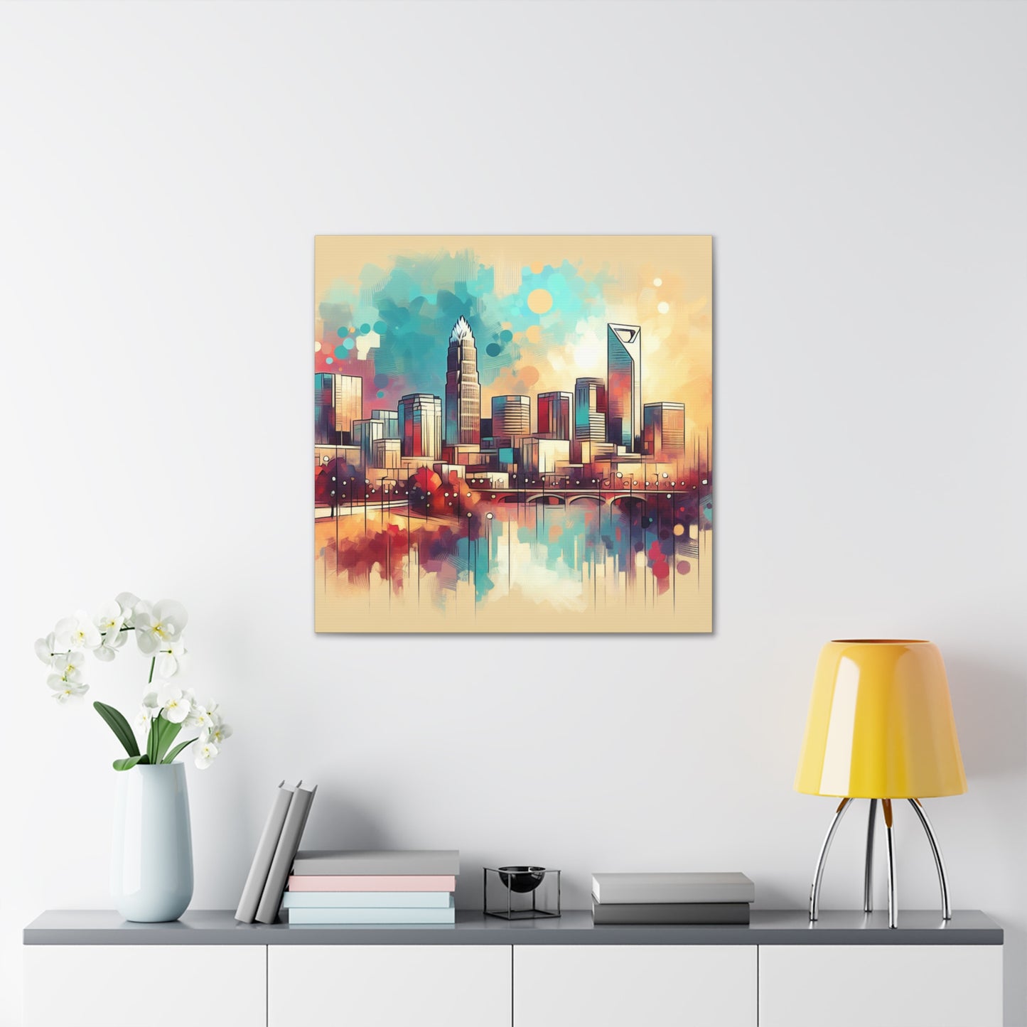 "The Vibrant Urban Spectrum" - Canvas