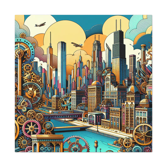 "Chicago Clockwork Chronicles" - Canvas