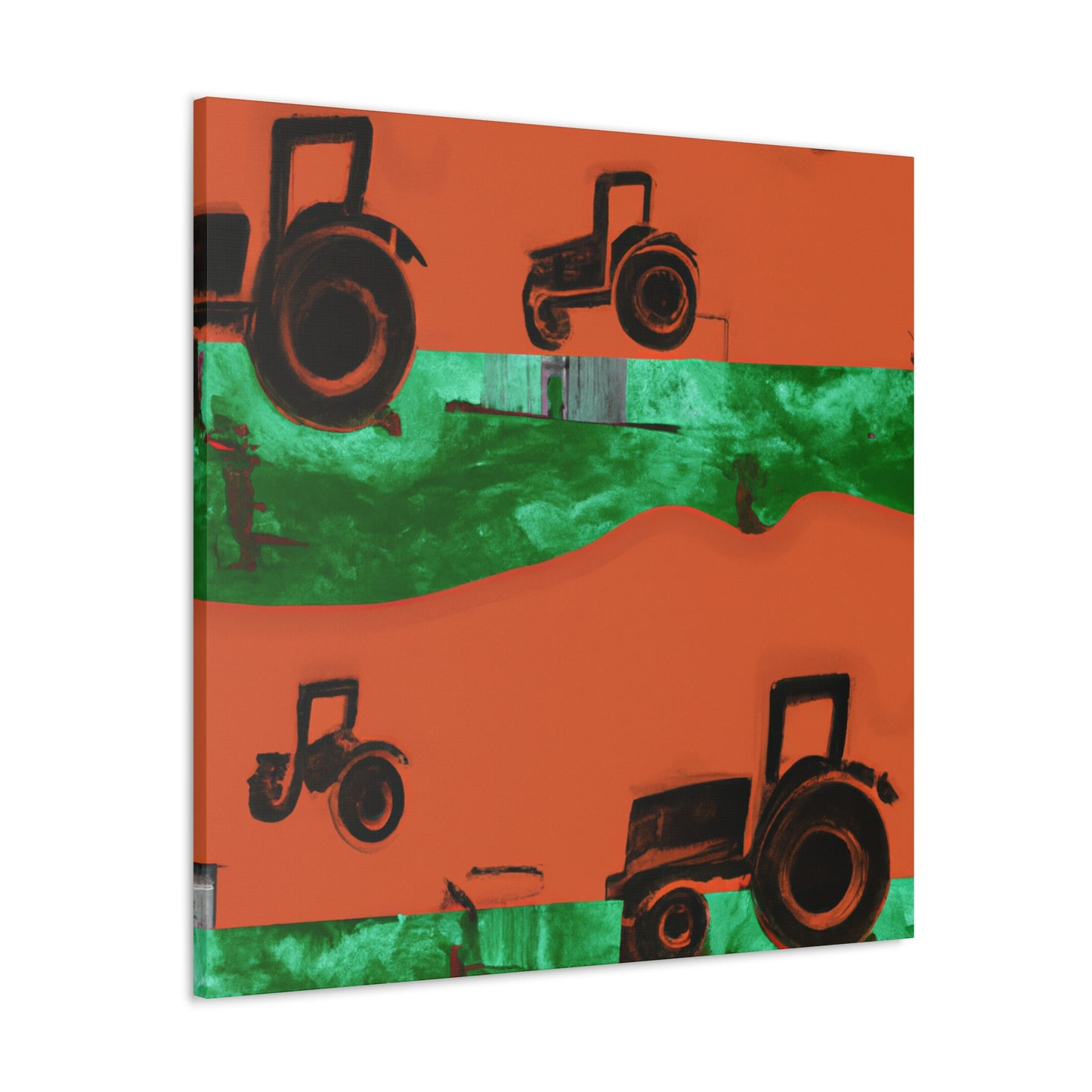 Tractor's Tranquil Harvest - Canvas