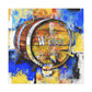 Whiskey Barrel Reflection - Canvas