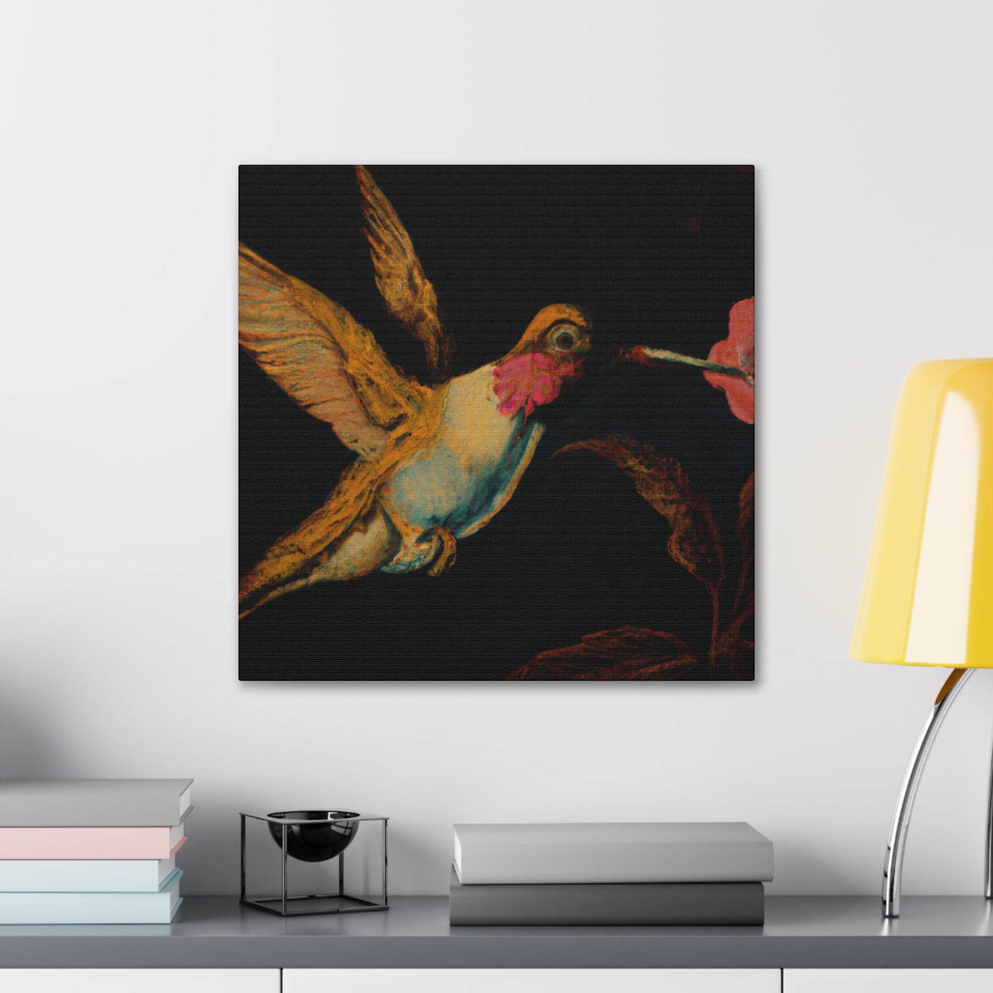 "Ruby-throated Hummingbird" - Canvas