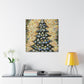 Christmas Tree Pointillism - Canvas