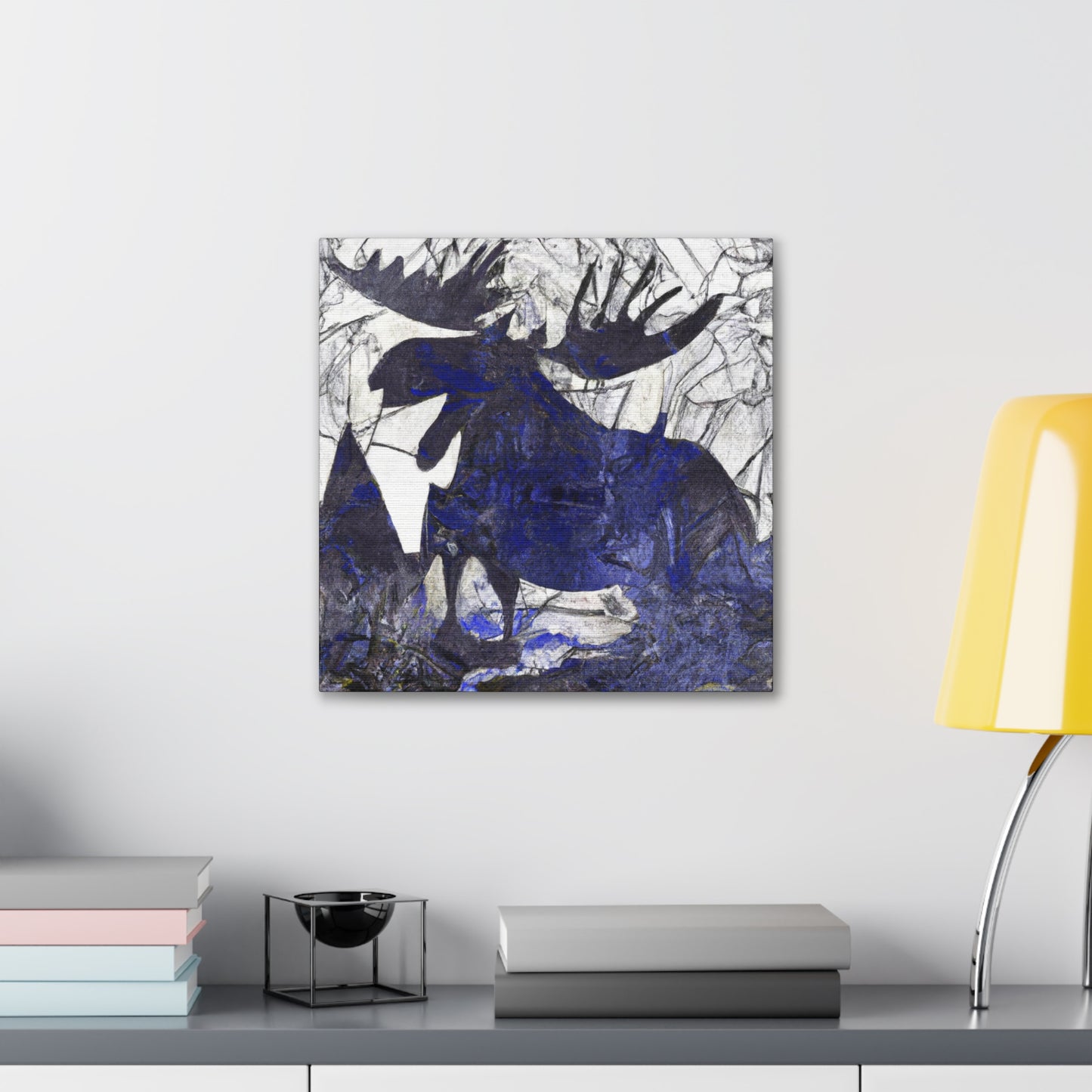 Moose in Abstraction - Canvas