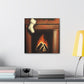 "Fireplace in Realism" - Canvas