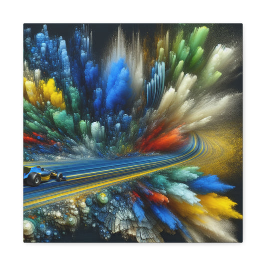 "Velocity Unleashed: Adrenaline Canvas" - Canvas