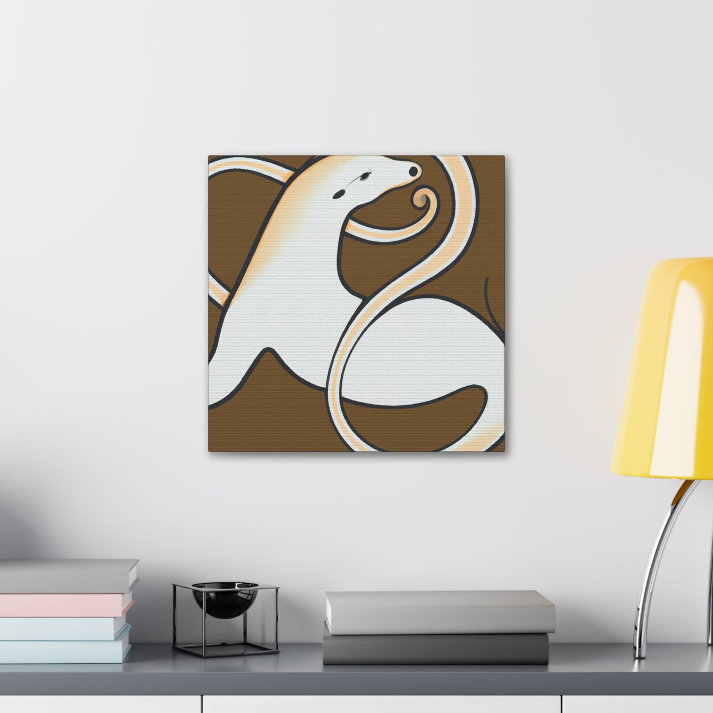 Ermine Elegance Glamour - Canvas