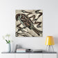 Singing Song Sparrow - Canvas