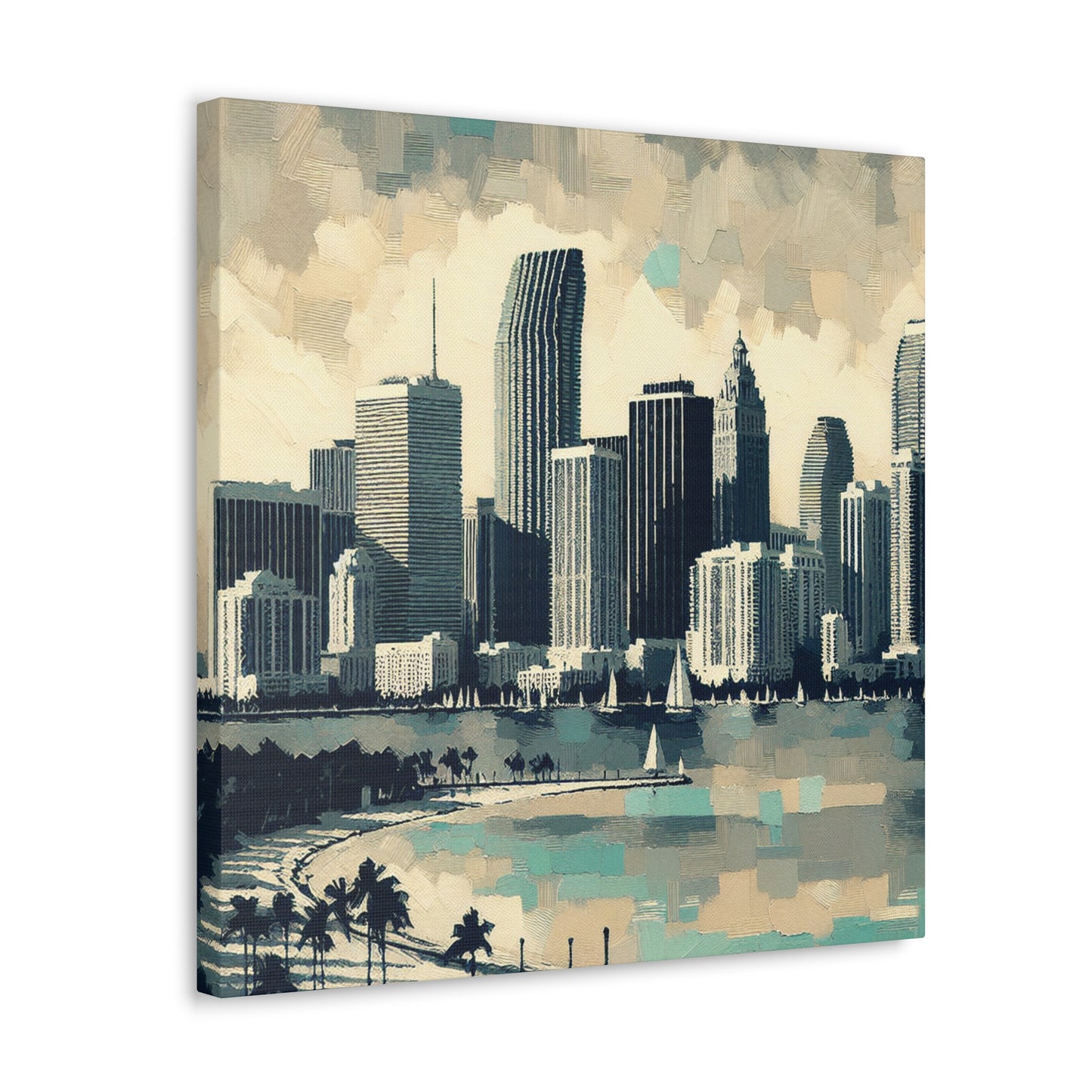 "Luminous Miami Landscape" - Canvas