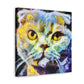 Scottish Fold Impasto - Canvas