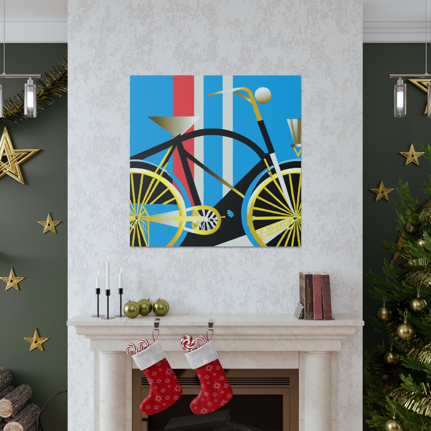 Bicycling Through Deco - Canvas