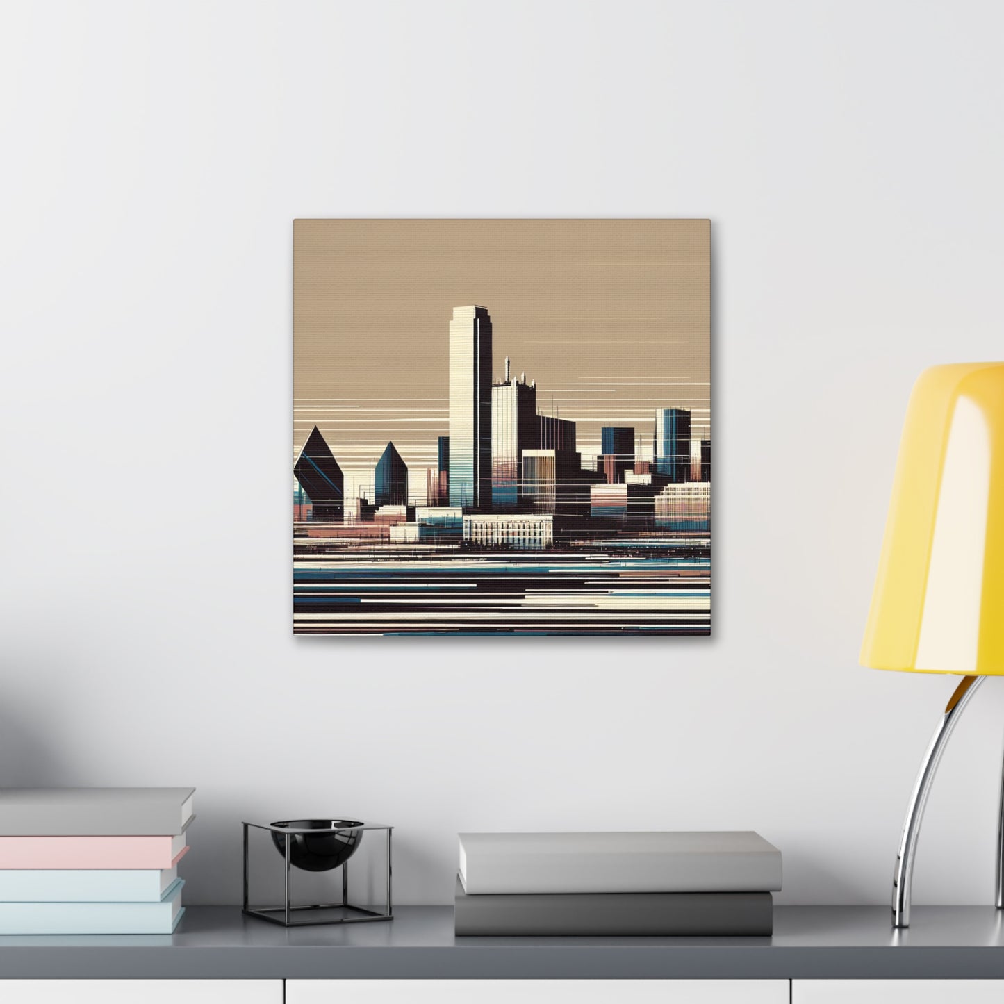 "Urban Serenity: Dallas Elegance" - Canvas