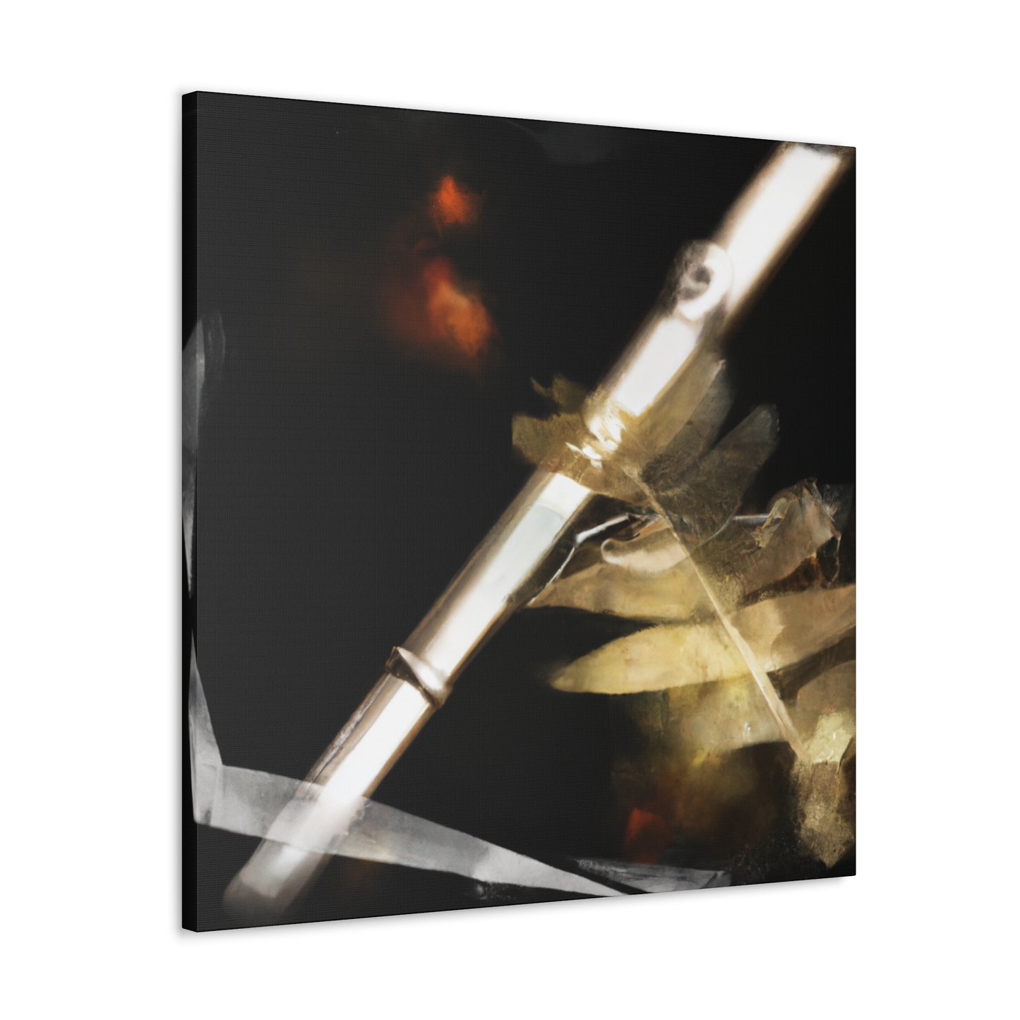 Playing Flute Musically - Canvas