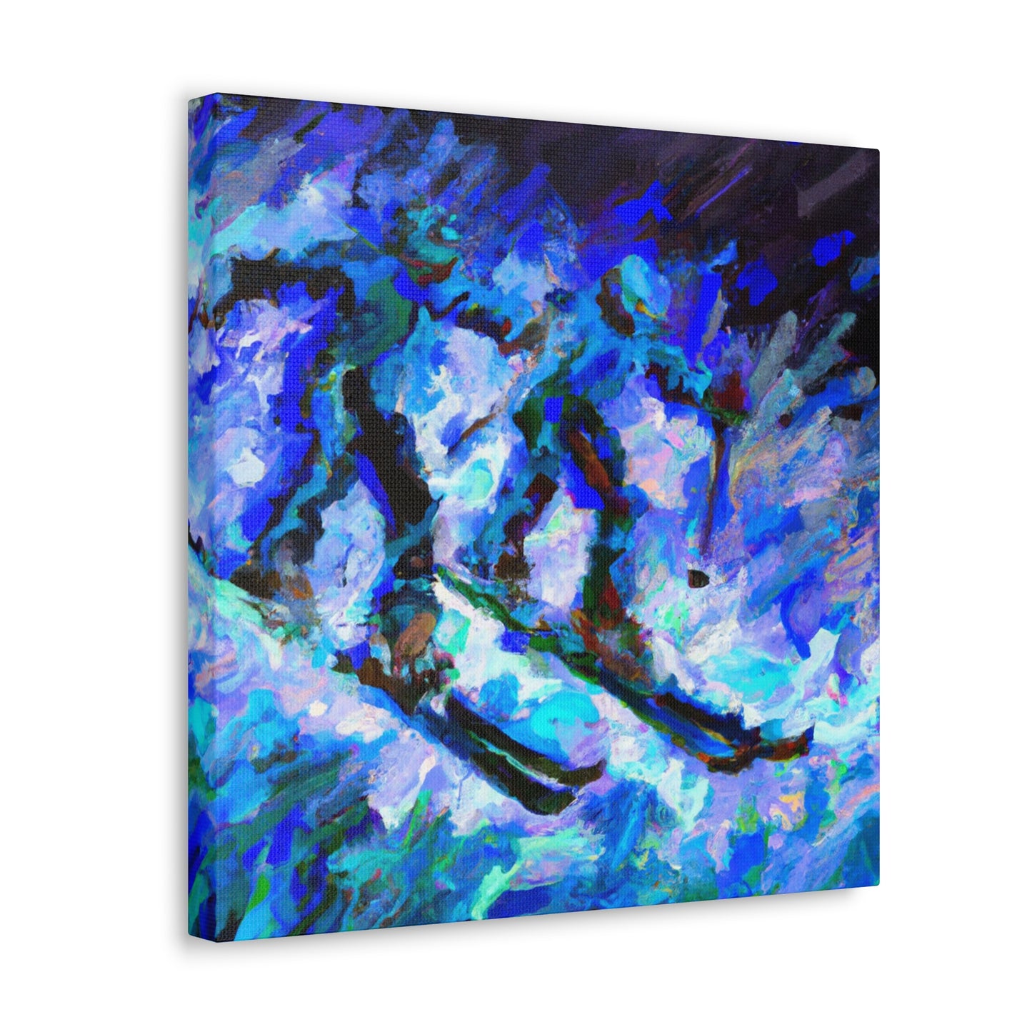 Skiing in Impressionism - Canvas