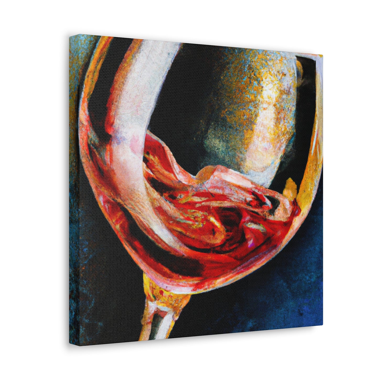 Glass of Fruity Wine - Canvas