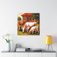 Cows in a Meadow - Canvas