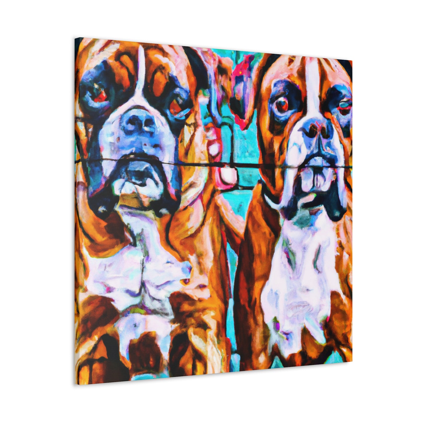 "Boxer's Fight Scene" - Canvas