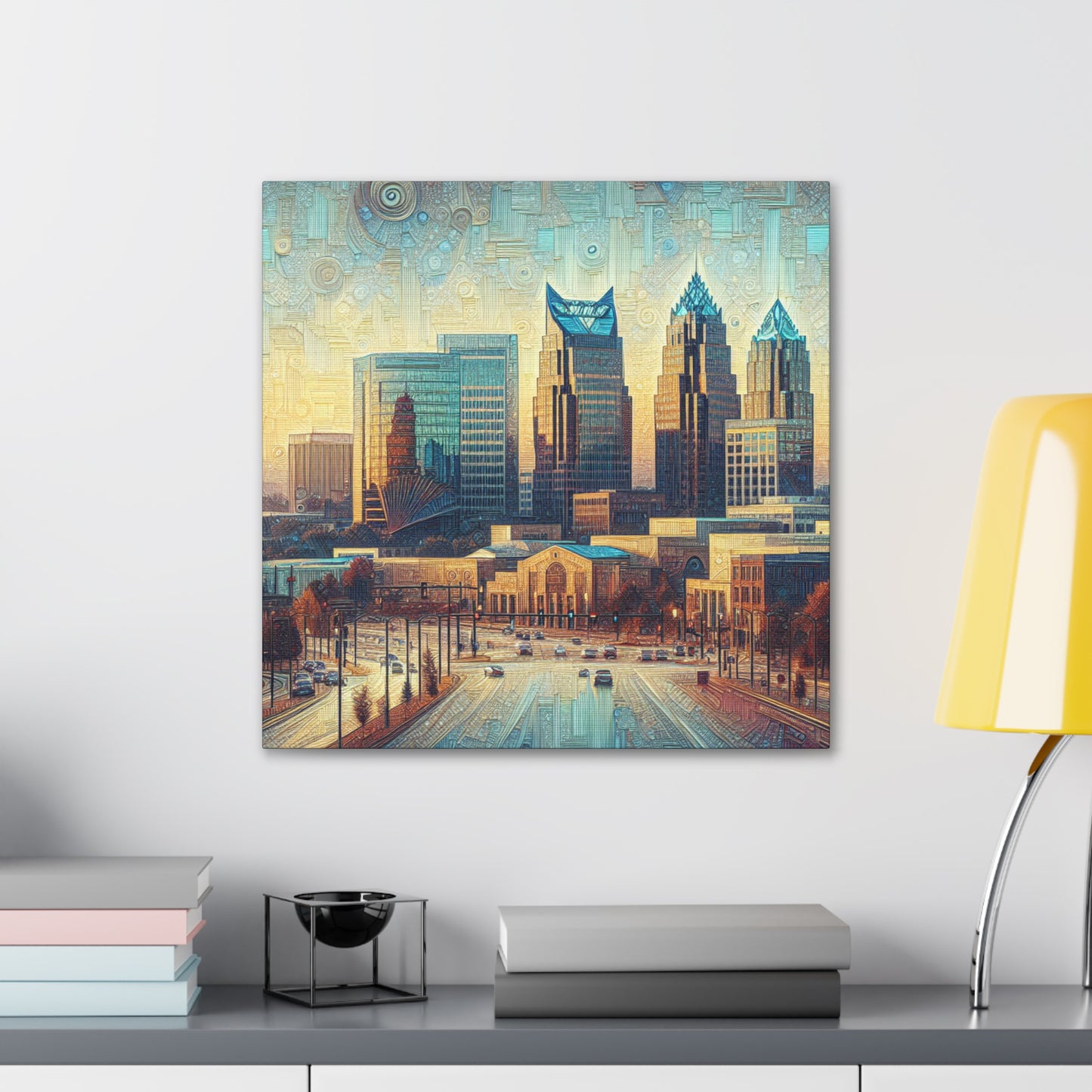 "Urban Night Lights" - Canvas