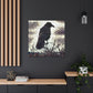 American Crow Mosaic - Canvas